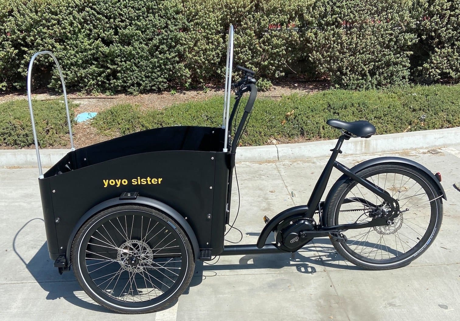 #089 Ferla Yoyo Sister - Electric - Black - Ferla Family - Cargo Bikes
