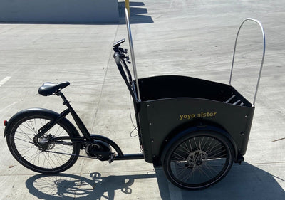 #089 Ferla Yoyo Sister - Electric - Black - Ferla Family - Cargo Bikes