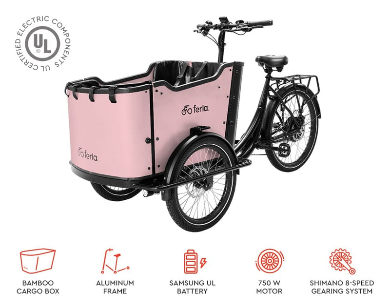 All - New Ferla Royce II Electric Cargo Bike - Ferla Family - Cargo Bikes