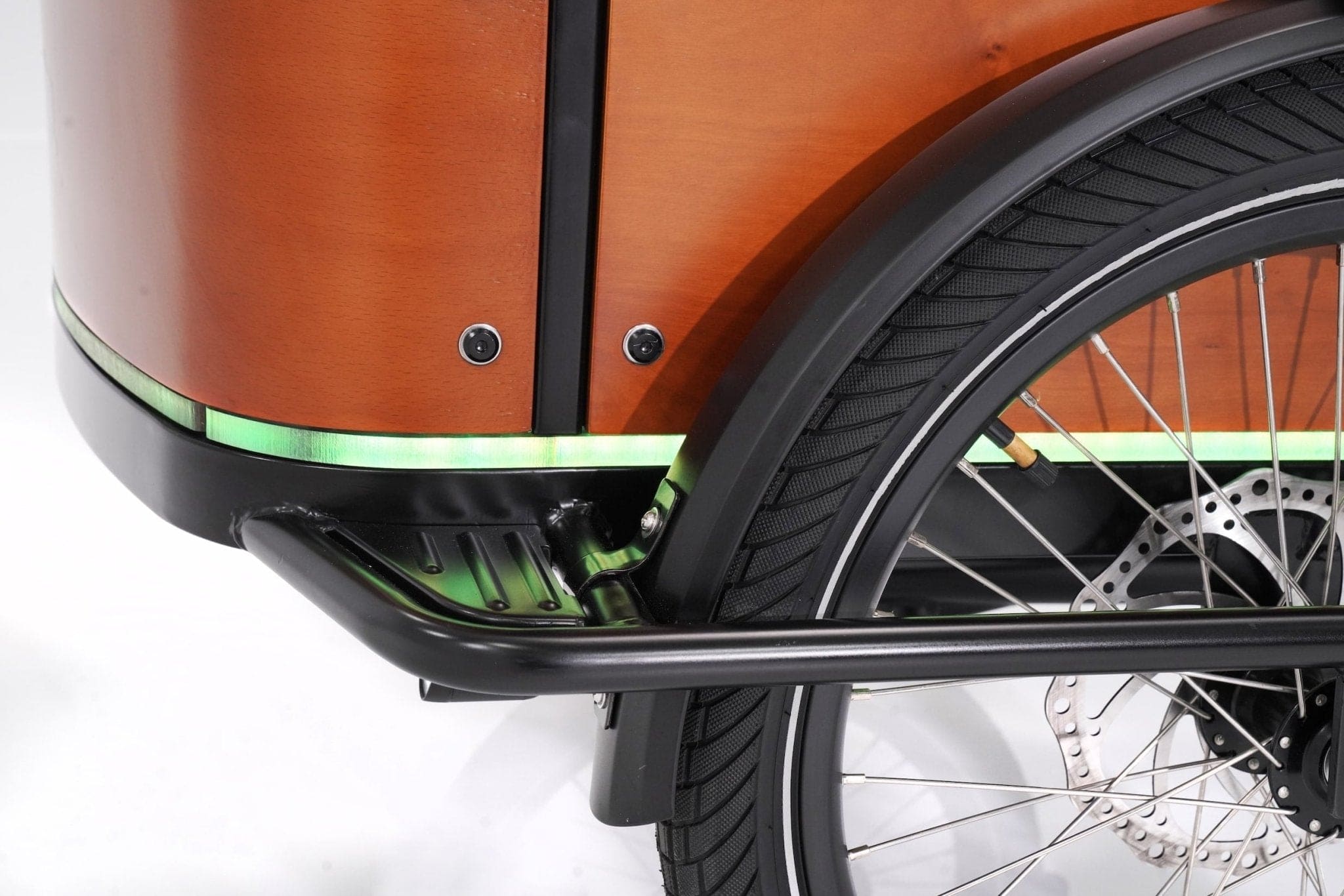 Royce 2 - Clear Floor with LED Light - Ferla Family - Cargo Bikes